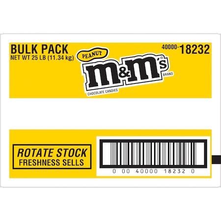 M&Ms M&M's Peanut 25lbs 144686